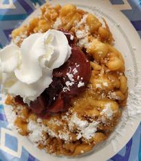 funnel cakes at a company picnic Ohio Michigan Illinois Indiana